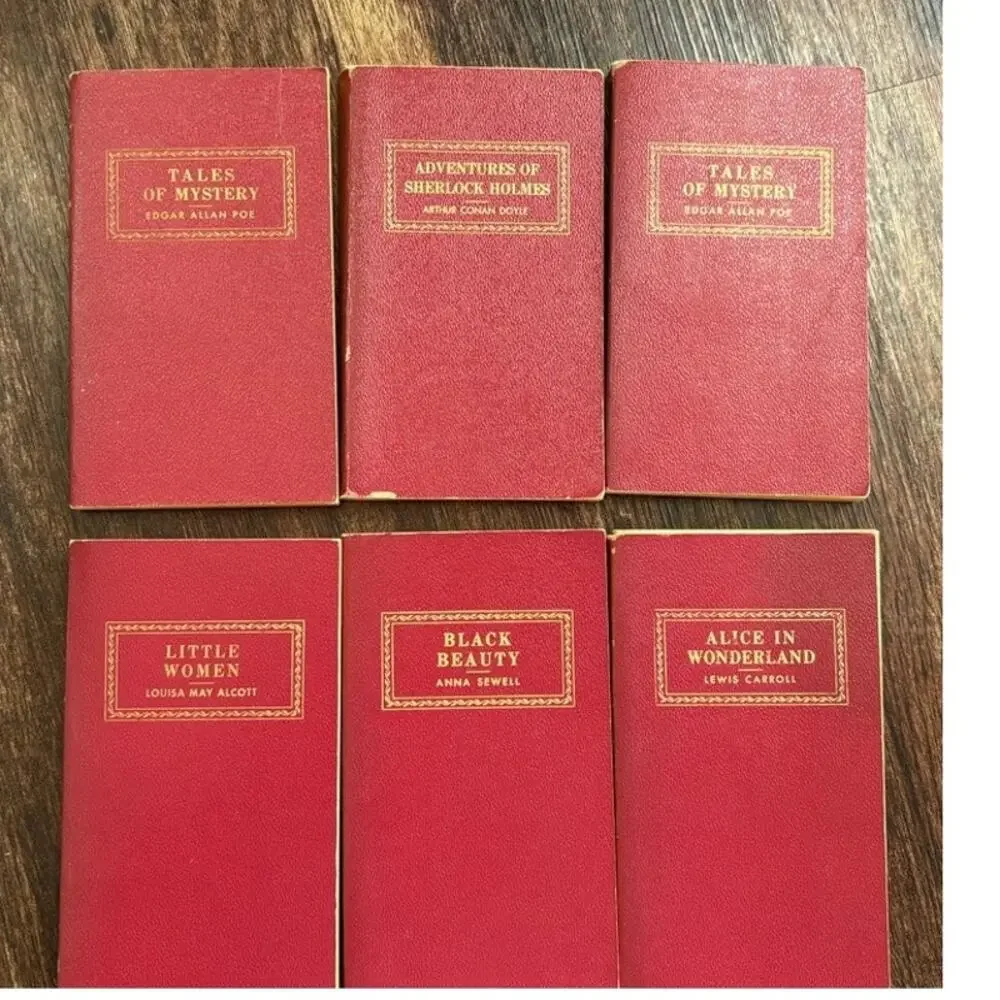 Vintage Award Books Lot of 6 Classic Paperbacks Louisa May Alcott Poe Holmes